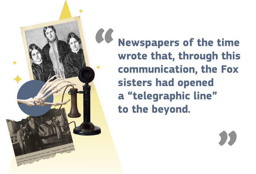 “telegraphic line” to the beyond.